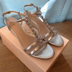 Badgley Mischka Jewel Farah Wedge Sandals